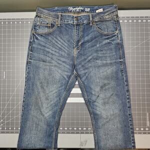 Wrangler Retro Jeans 34x32 Slim Boot Cut Cowboy Western Grunge Dark Wash